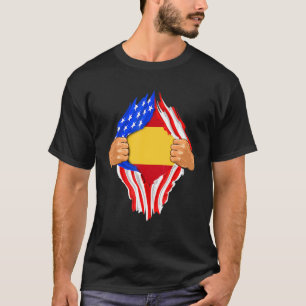 Spanish Blood Inside Me Spain Flag T-Shirt