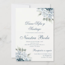 Spanish Blue floral Wedding