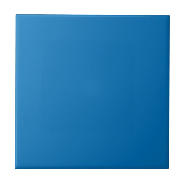 Spanish Blue Solid Colour Tile (Front)