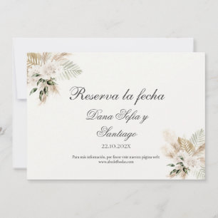 Spanish Boho Save the Date card