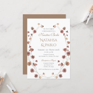 Spanish Boho Wedding Invitation