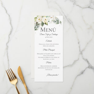 Spanish Boho Wedding Menu