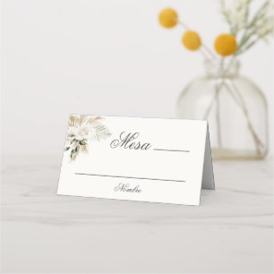 Spanish Boho Wedding Place Card