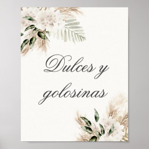 Spanish Boho Wedding Poster