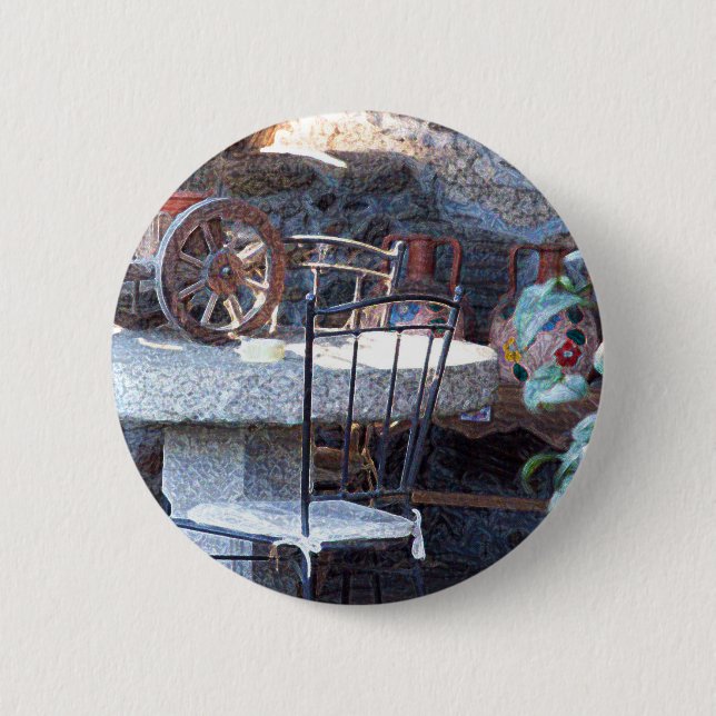 Spanish Cactus Still Life 6 Cm Round Badge (Front)