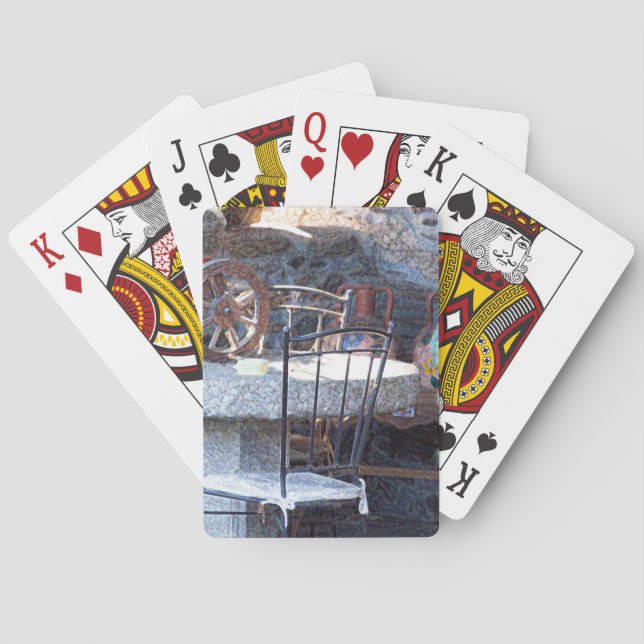 Spanish Cactus Still Life Playing Cards (Back)