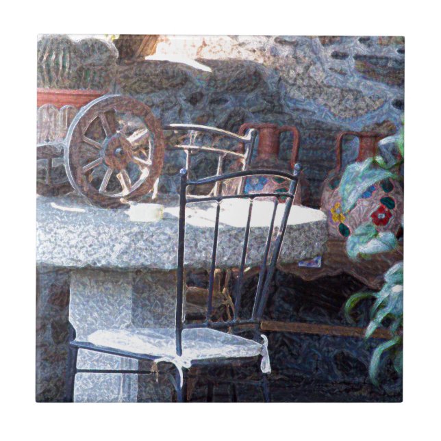 Spanish Cactus Still Life Tile (Front)