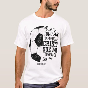 Spanish Christian Soccer Futbol Filipenses 413 Men T-Shirt