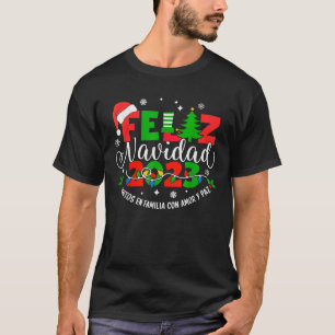 Spanish Christmas Feliz Navidad 2023 Mexican Chris T-Shirt
