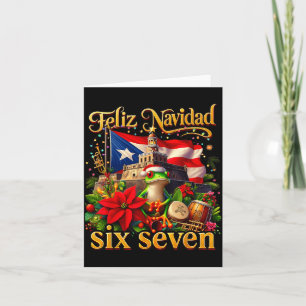 Spanish Christmas Funny Puerto Rico Boricua Coqui Card