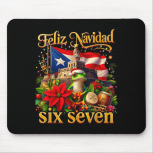 Spanish Christmas Funny Puerto Rico Boricua Coqui Mouse Mat