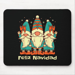 Spanish Christmas Gnomes Feliz Navidad Mouse Mat