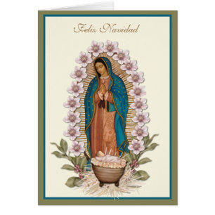 Spanish Christmas Virgin Guadalupe Jesus