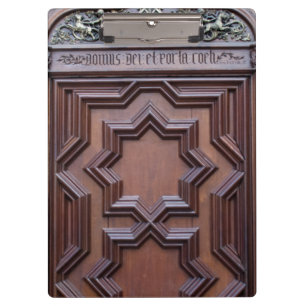 Spanish Church Door House of God Gateway to Heaven Clipboard