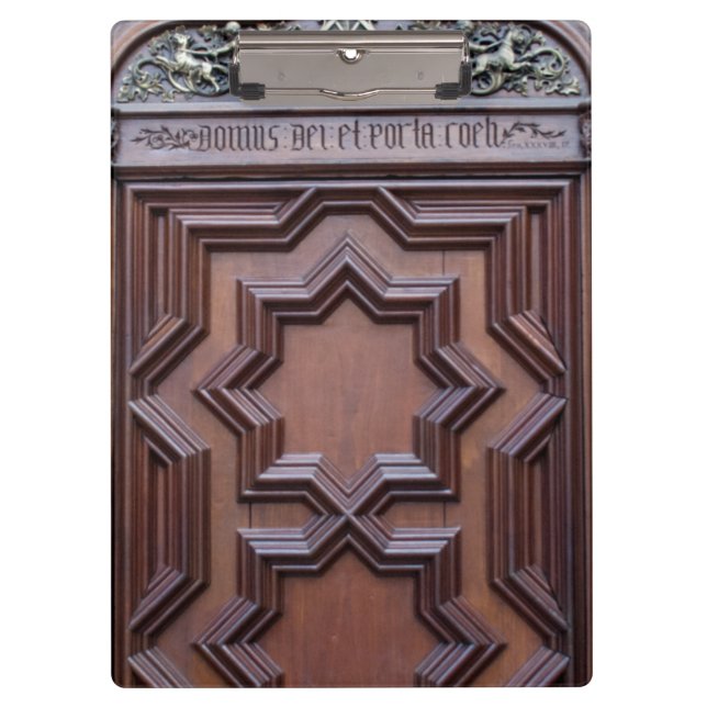 Spanish Church Door House of God Gateway to Heaven Clipboard (Front)