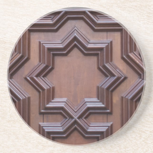 Spanish Church Door House of God Gateway to Heaven Coaster (Front)