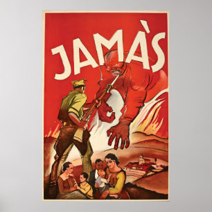 Spanish Civil War Anti-Communist Propaganda Poster