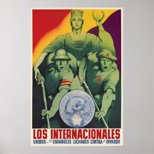 Spanish Civil War Poster International Brigades