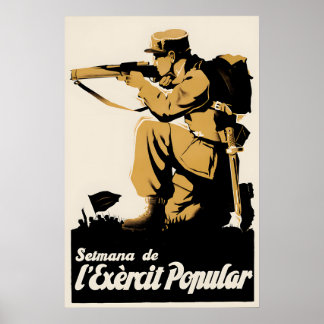 Spanish Civil War Propaganda Poster The army of