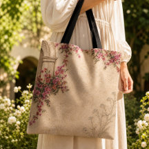 Spanish Colonial Arch Floral Vintage Rustic