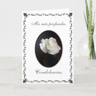 Spanish: Condolences: pink Card