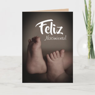 Spanish Congratulations  "Feliz Nacimiento" Baby Card