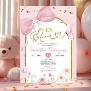Spanish Coquette Blush Pink Butterfly Es Nina Invitation