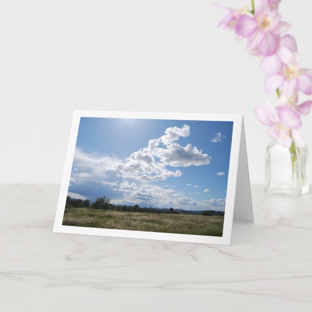 Spanish Country Landscape, Valencia, Spain Card (Orchid)