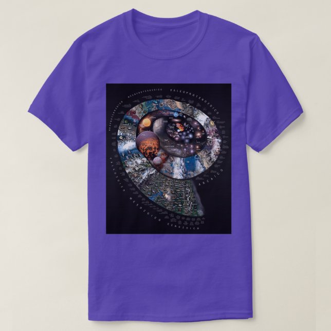 SPANISH Cronologa de la Naturaleza Timespiral dark T-Shirt (Design Front)