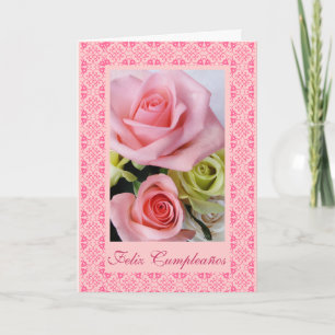 Spanish: Cumpleanos y rosas Card