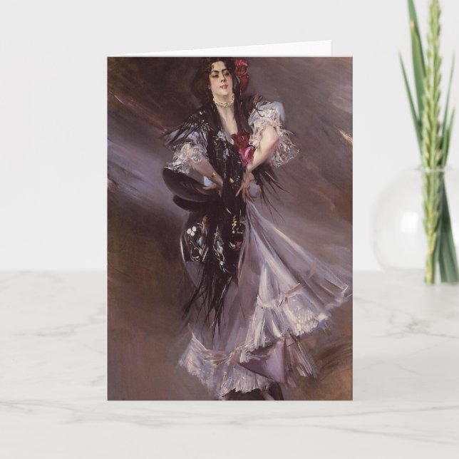 Spanish Dancer Greeting Card (Front)