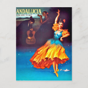Spanish dancer in Andalusia, Spain Postcard
