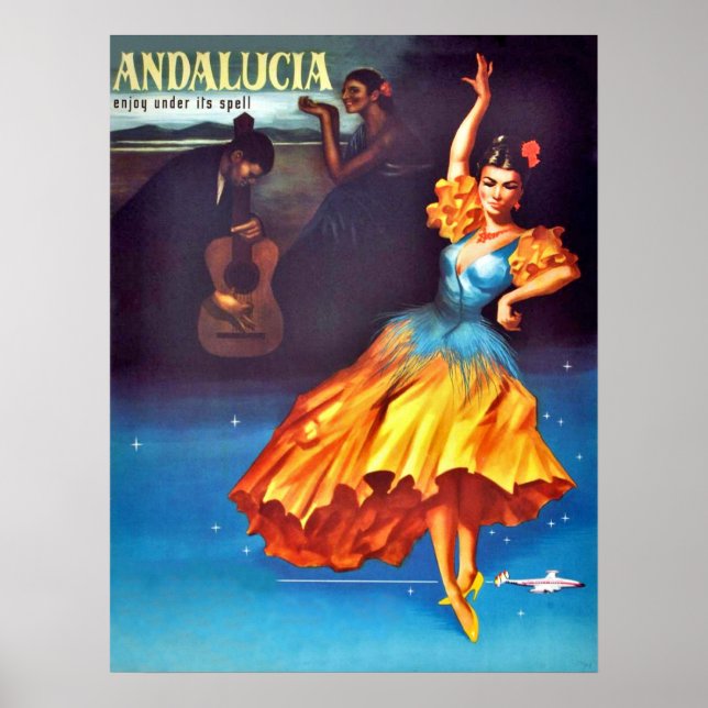 Spanish dancer in Andalusia, Spain Poster (Front)
