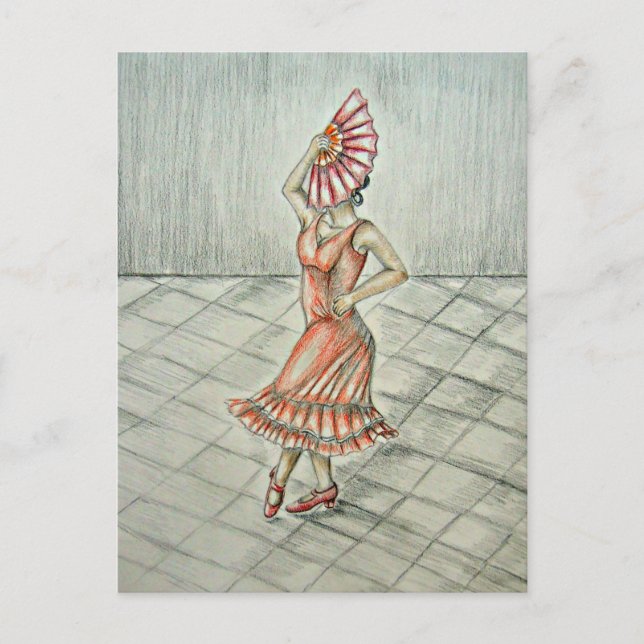 Spanish Dancer Postcard (Front)