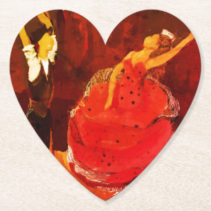Spanish Dancers Paper Coaster