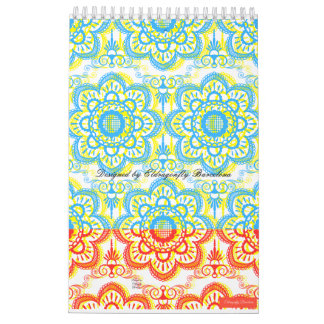 Spanish design prints calendar