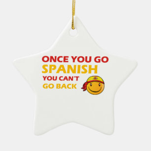 Spanish designs ceramic tree decoration