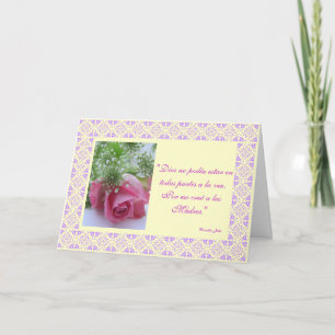 Spanish: Dios creo a las madres /Mother's day Card