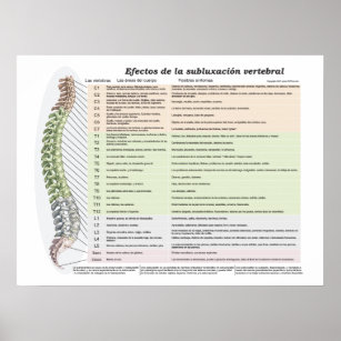Spanish Effects of Spinal Subluxation Chiropractic Poster