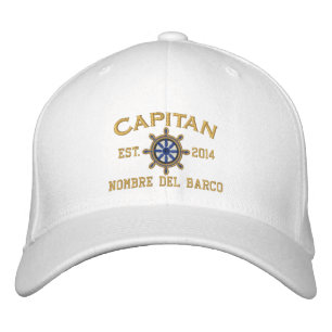 SPANISH El Capitan Su ubicación Nombre del barco. Embroidered Hat