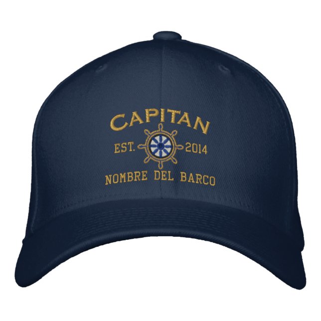 SPANISH El Capitan Su ubicación Nombre del barco. Embroidered Hat (Front)