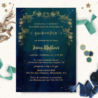 Spanish, Elegant Starry Night Quinceañera