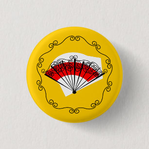 Spanish Fan border button round