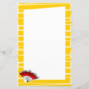 Spanish Fan Border Stripe paper 5.5x 8.5