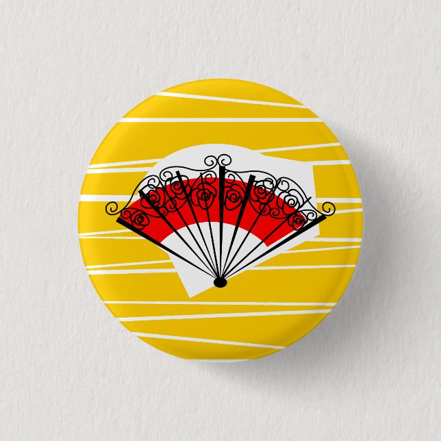 Spanish Fan button round (Front)
