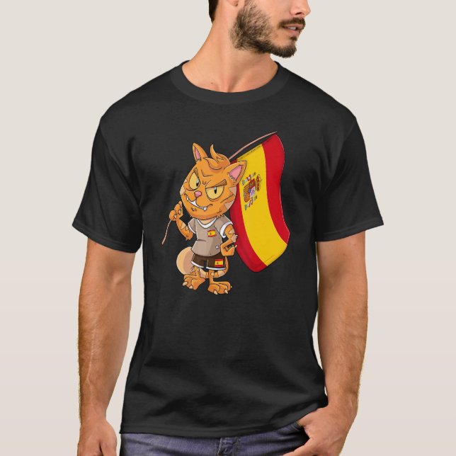 Spanish Fan Cat T-Shirt (Front)