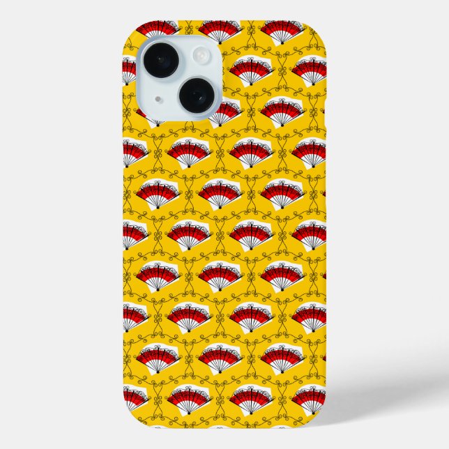 Spanish Fan Corners Multi iPhone case (Back)