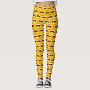 Spanish Fan Corners Multi leggings