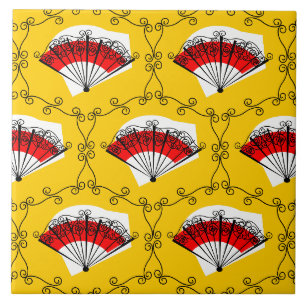 Spanish Fan Multi ceramic tile