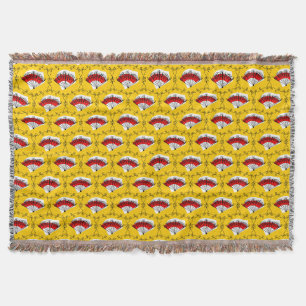 Spanish Fan Multi throw Blanket
